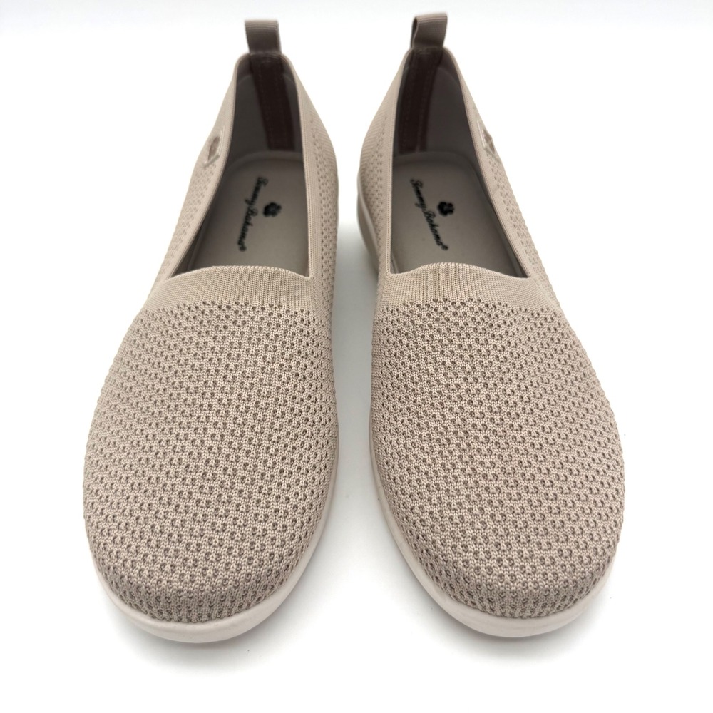 Tommy Bahama Women's Size 10 Knit Slip On Flats Beige Lightweight Comfort Shoes